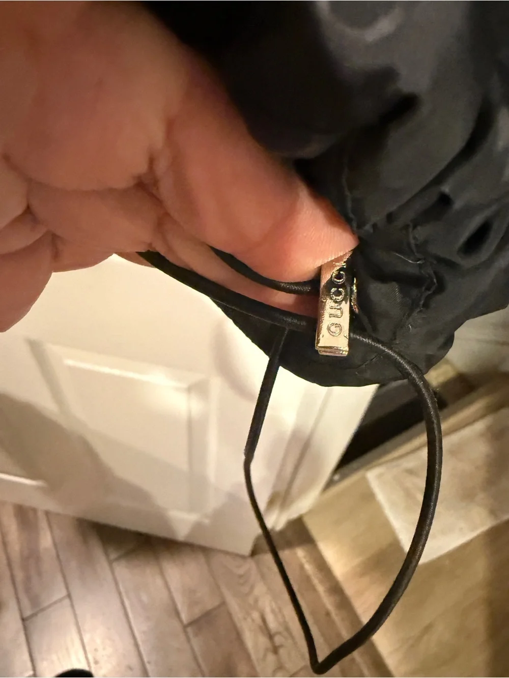 Gucci Black Jacket with Cream Neck Trim